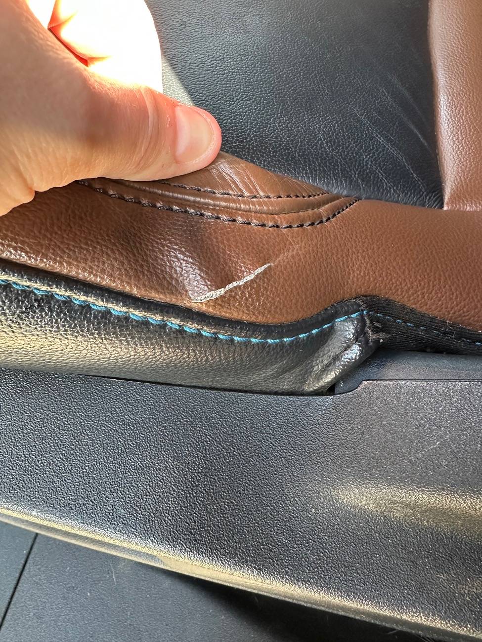 Ford Bronco Rip leather seat. Repair kit? IMG_1708