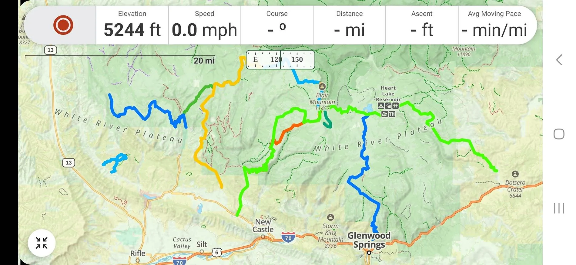 Ford Bronco Flat Tops trails Screenshot_20250402_052313_Gaia GPS