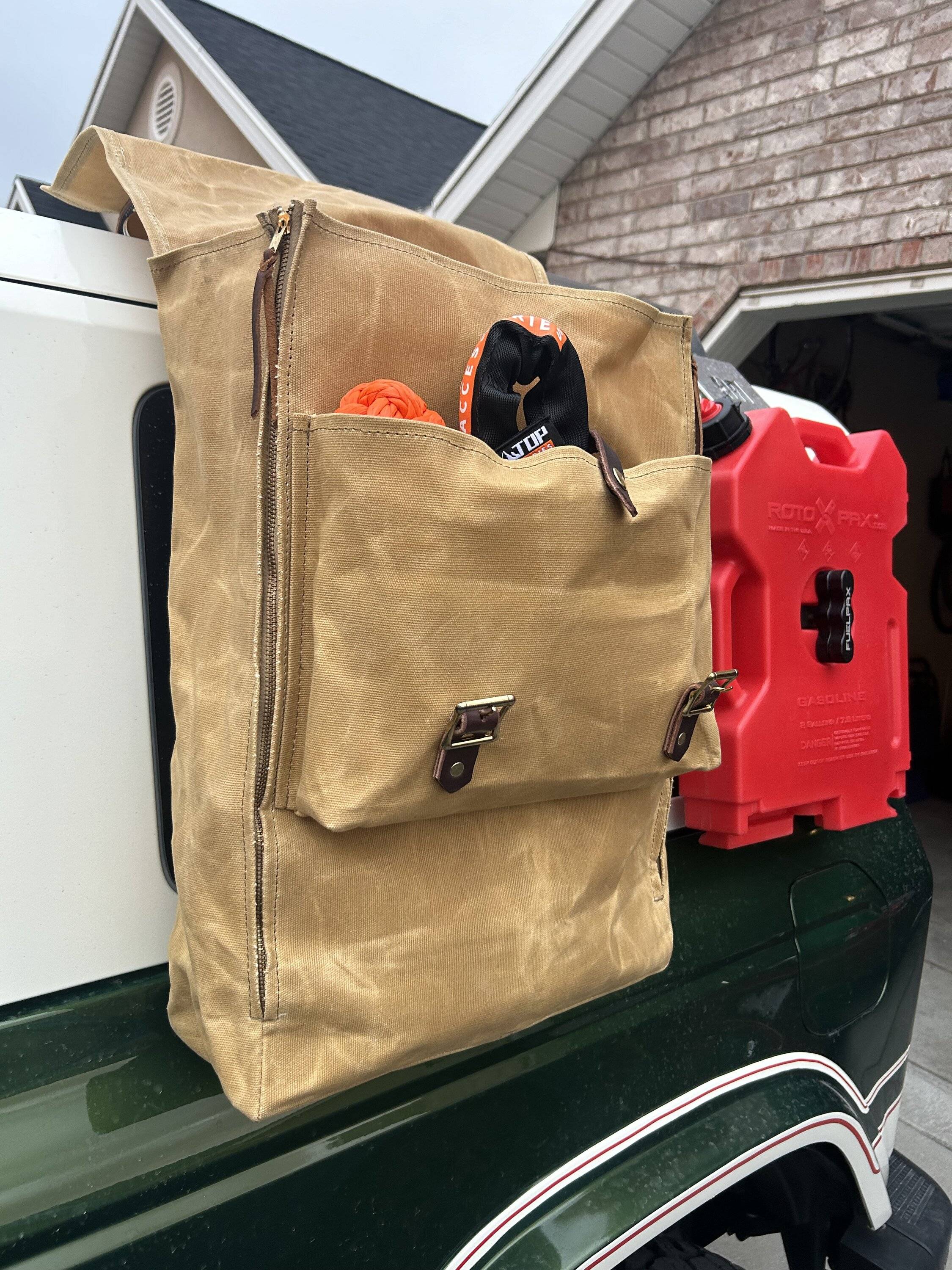 Ford Bronco First prototype rotopax cover/storage bag IMG_9853