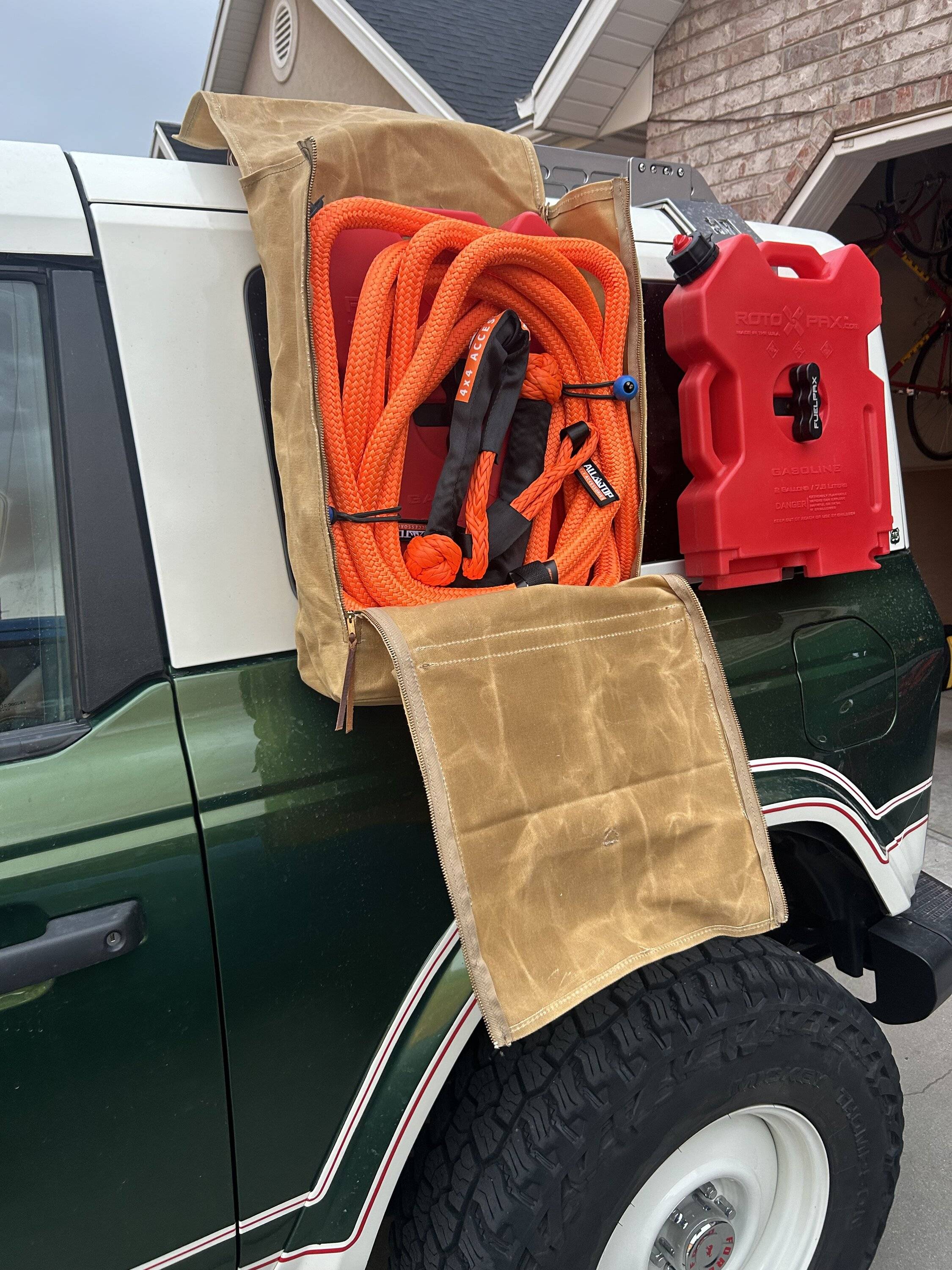 Ford Bronco First prototype rotopax cover/storage bag IMG_9850