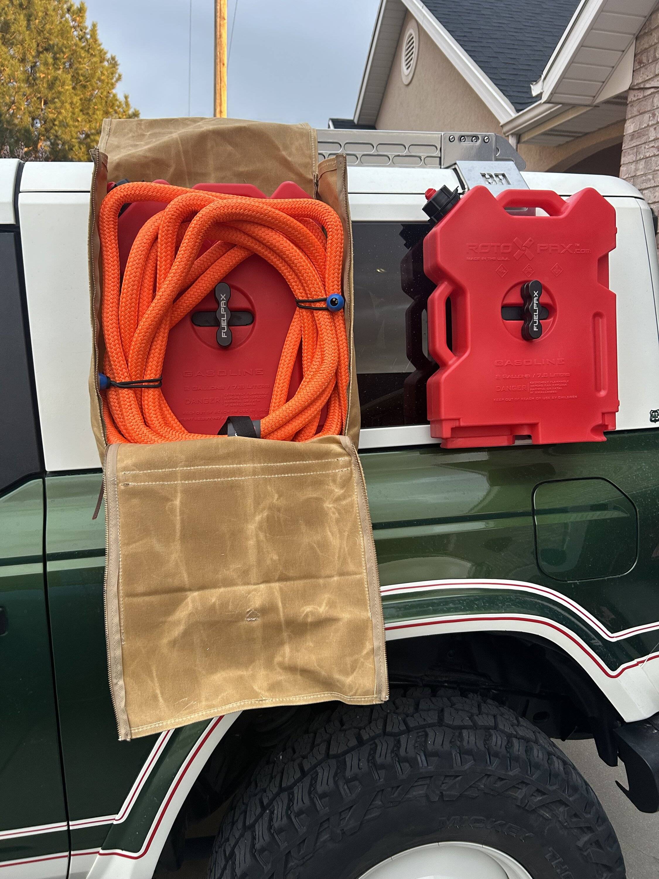 Ford Bronco First prototype rotopax cover/storage bag IMG_9852