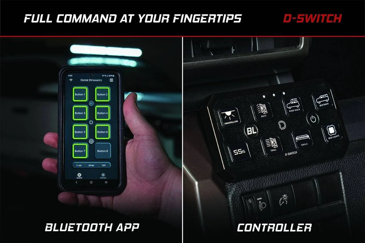 Ford Bronco Diode Dynamics D-Switch Now Available! | 8 Port Switch Panel d2
