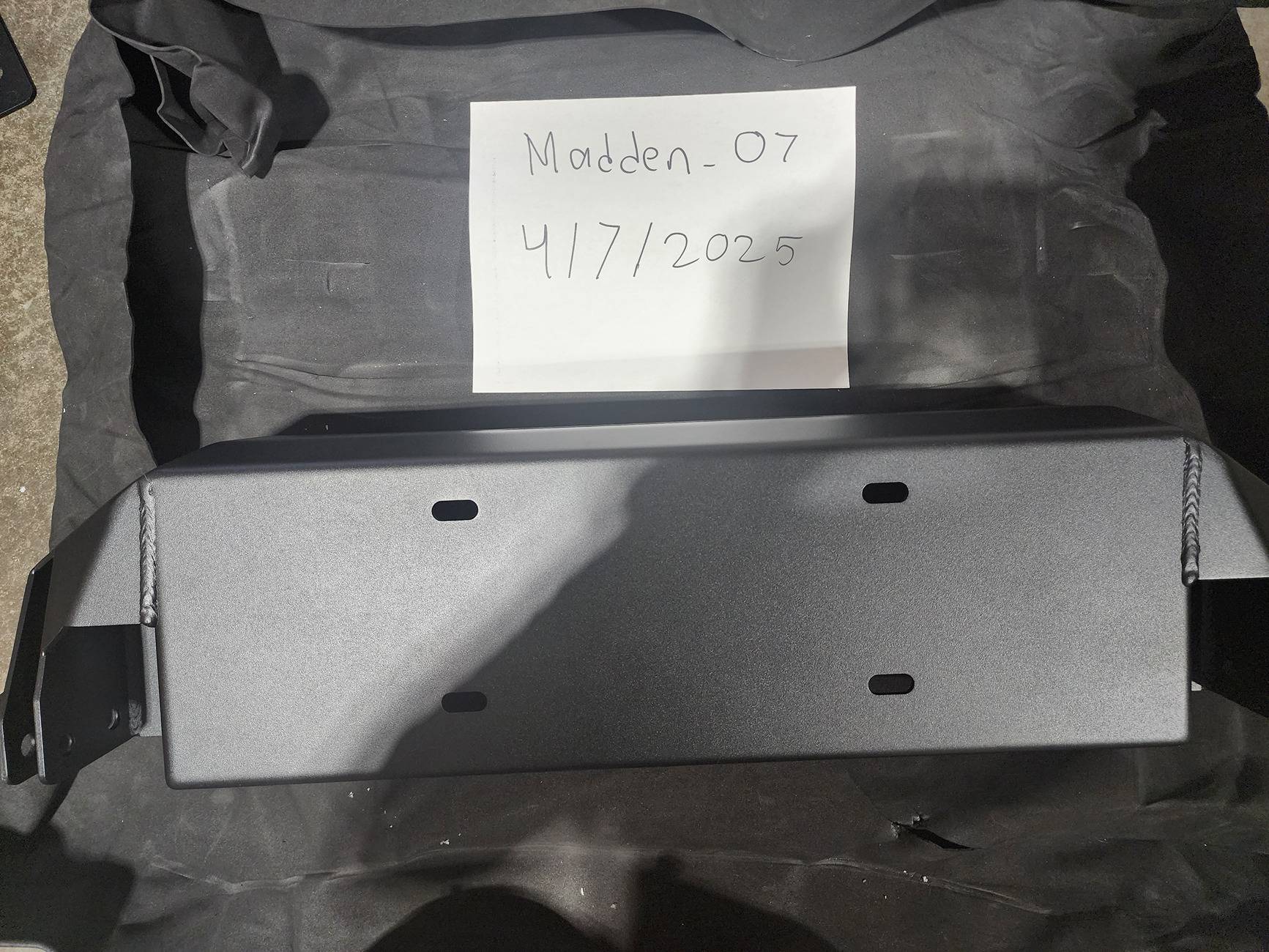 Ford Bronco Turn Offroad OEM Modular Bumper Winch Plate 20250407_170555