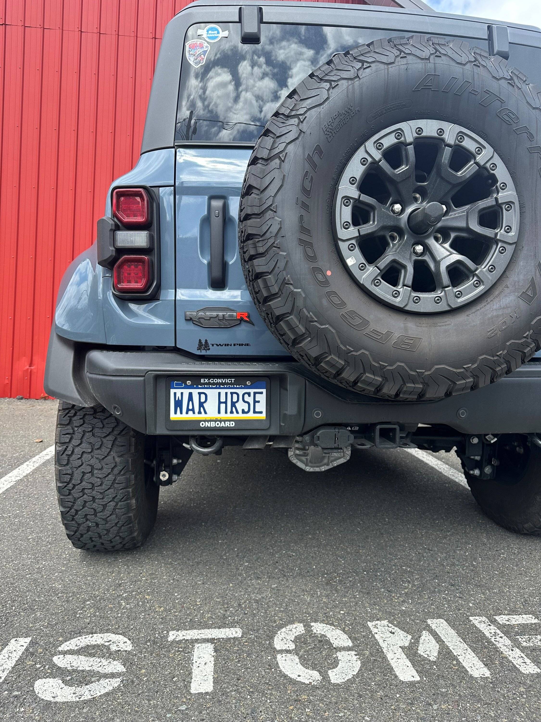 Ford Bronco Got my custom tag Warhorse