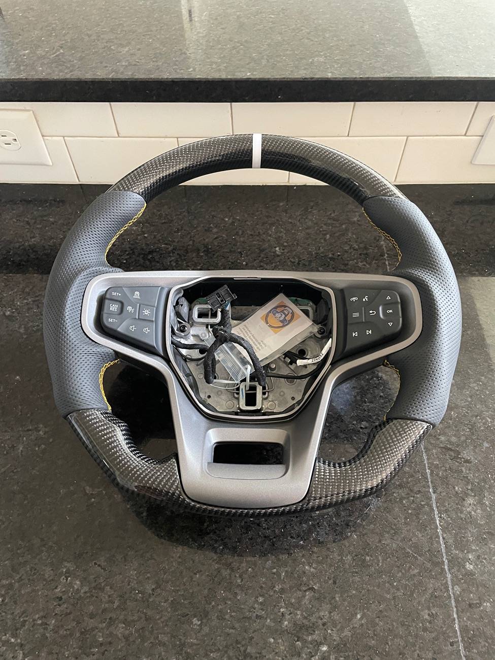 Ford Bronco Carbon Flat Bottom Steering Wheel IMG_8120