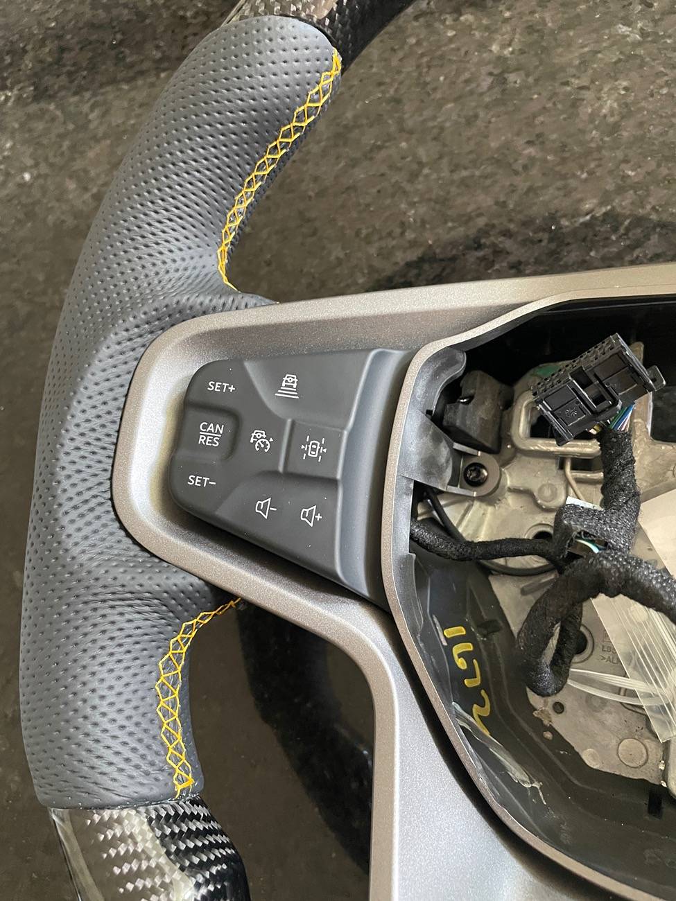 Ford Bronco Carbon Flat Bottom Steering Wheel IMG_8122