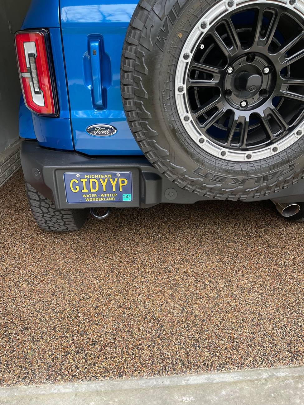 Ford Bronco Got my custom tag IMG_1223