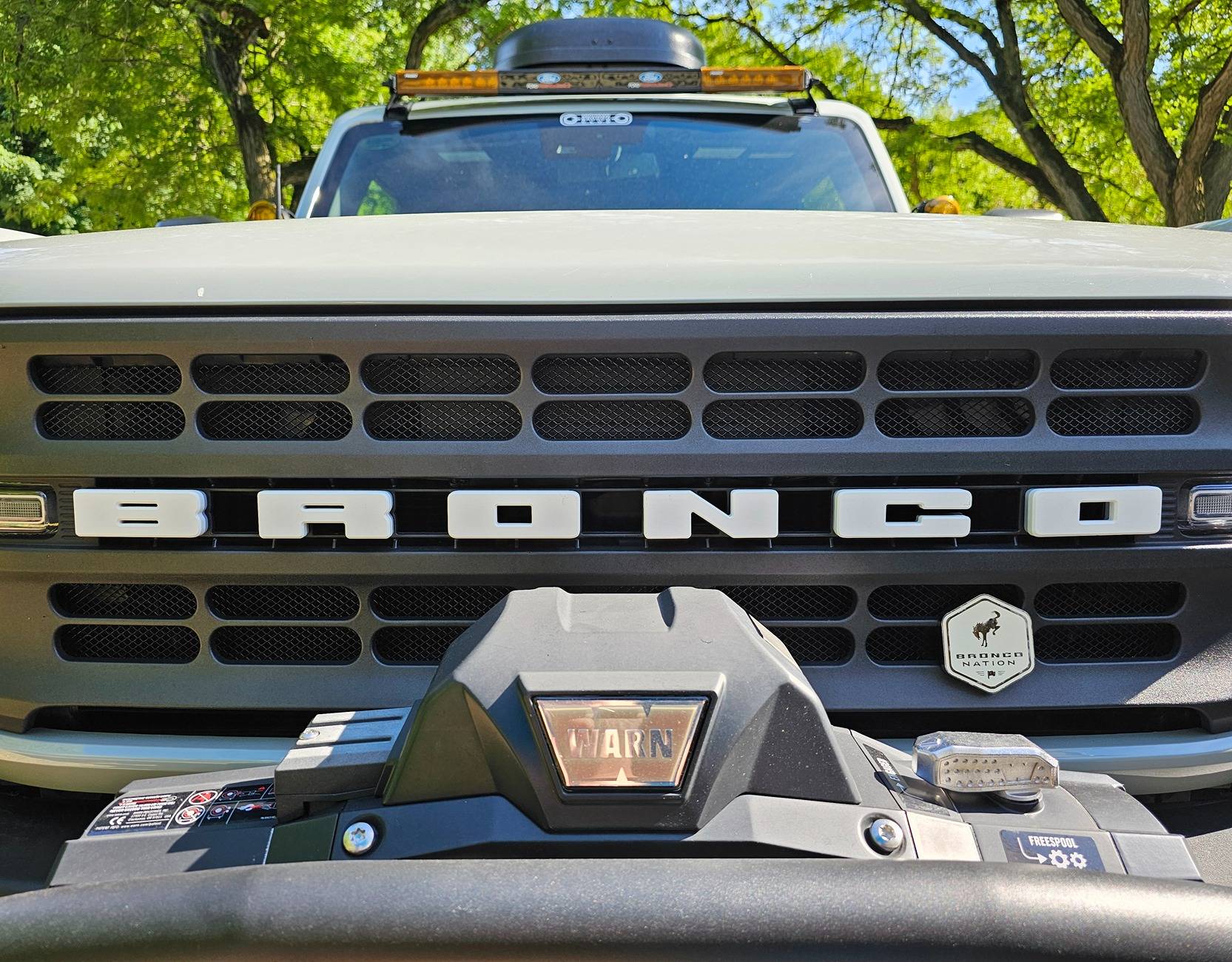 Ford Bronco First mod.... Front Mesh Grille Inserts 20240615_174046