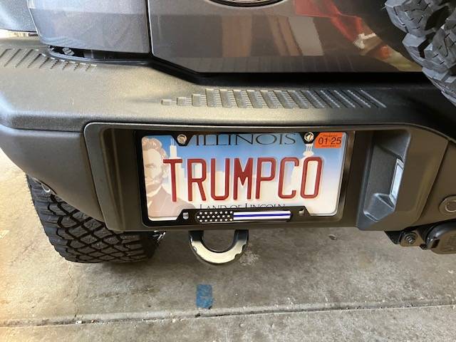 Ford Bronco Got my custom tag Lic Plate