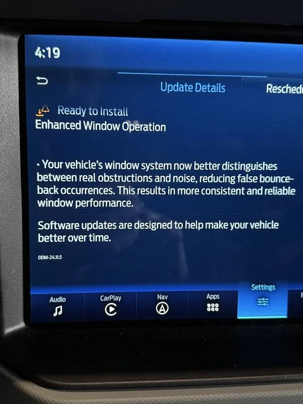 Ford Bronco Software Update Info