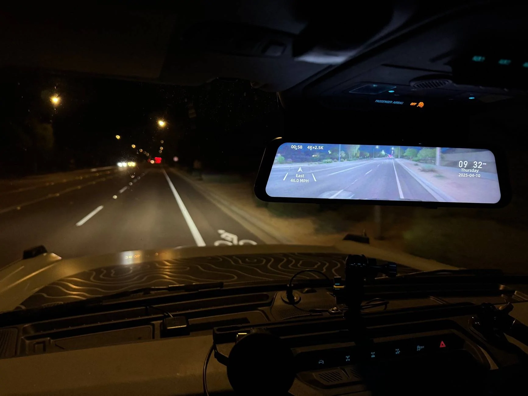 Ford Bronco 10 month review of the Wolfbox g900 dash camera IMG_8658