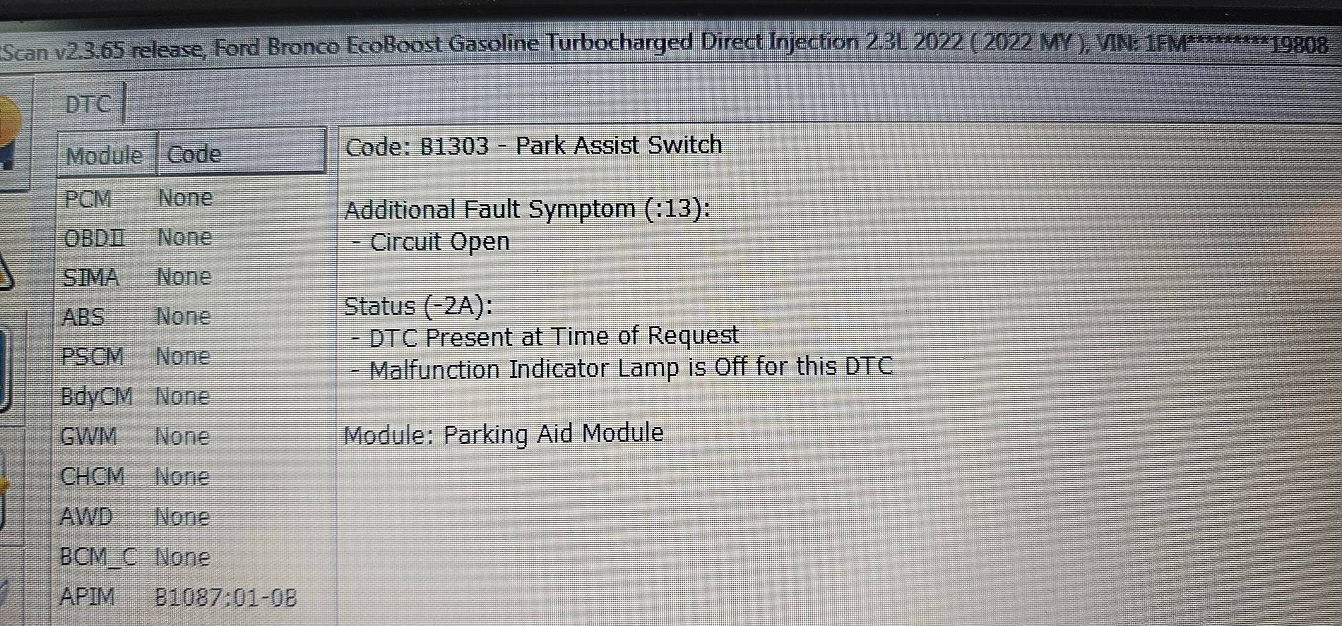 Ford Bronco Need help troubleshooting: Center radio controls 1000015482