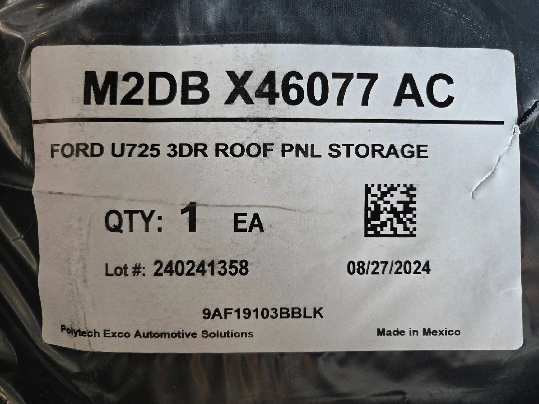 Ford Bronco Roof Panel Storage Bag for 2 Door 1000000515