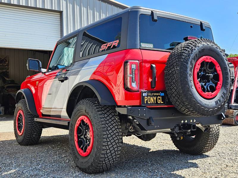 Ford Bronco Stinky Fab Racing Sledgehammer Rear Bumper installed 20240707_101410