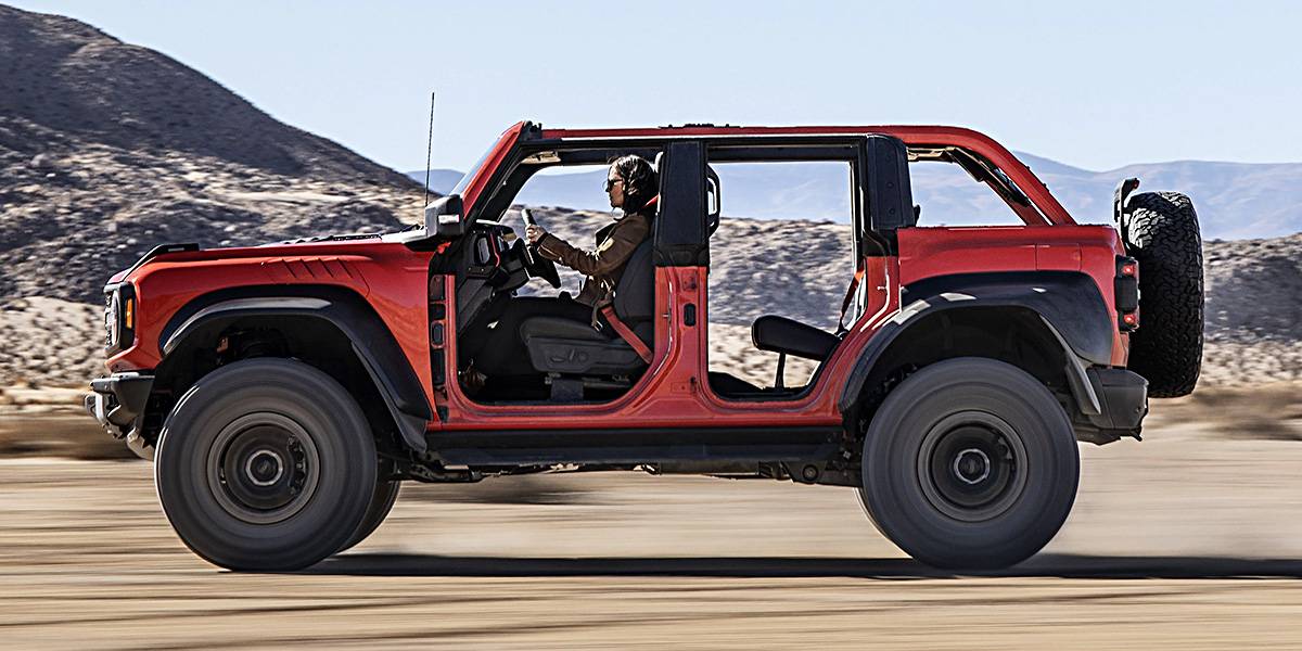Ford Bronco Ford reveals "Bronco Off-Roadeo: Arches and Cliffhanger" Project Concepts at Moab hastangford-m2en%2FBronco-Raptor-Top-Doors-Removed