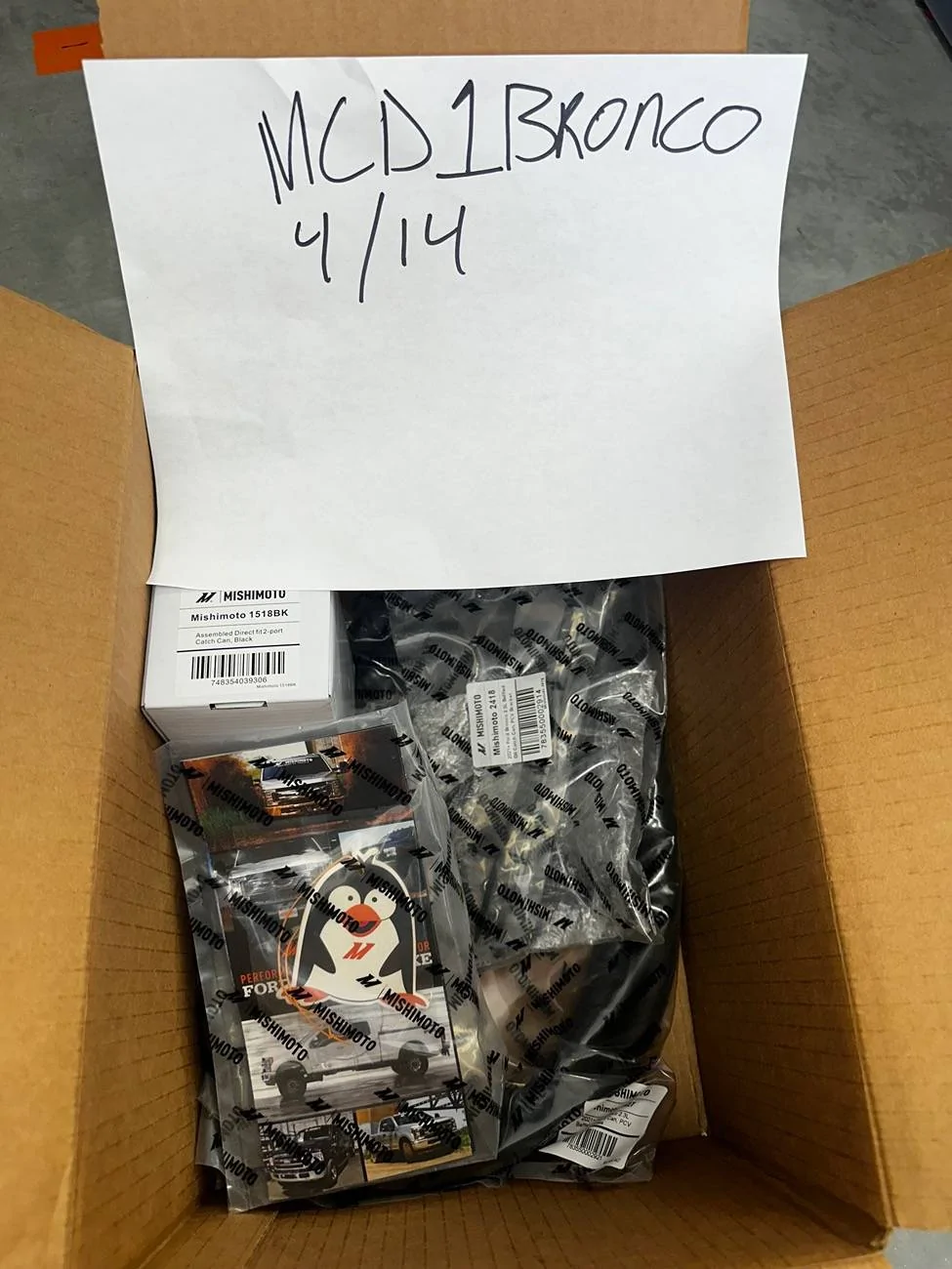 Ford Bronco NIB Mishimoto Catch Can 2.3l IMG_0338