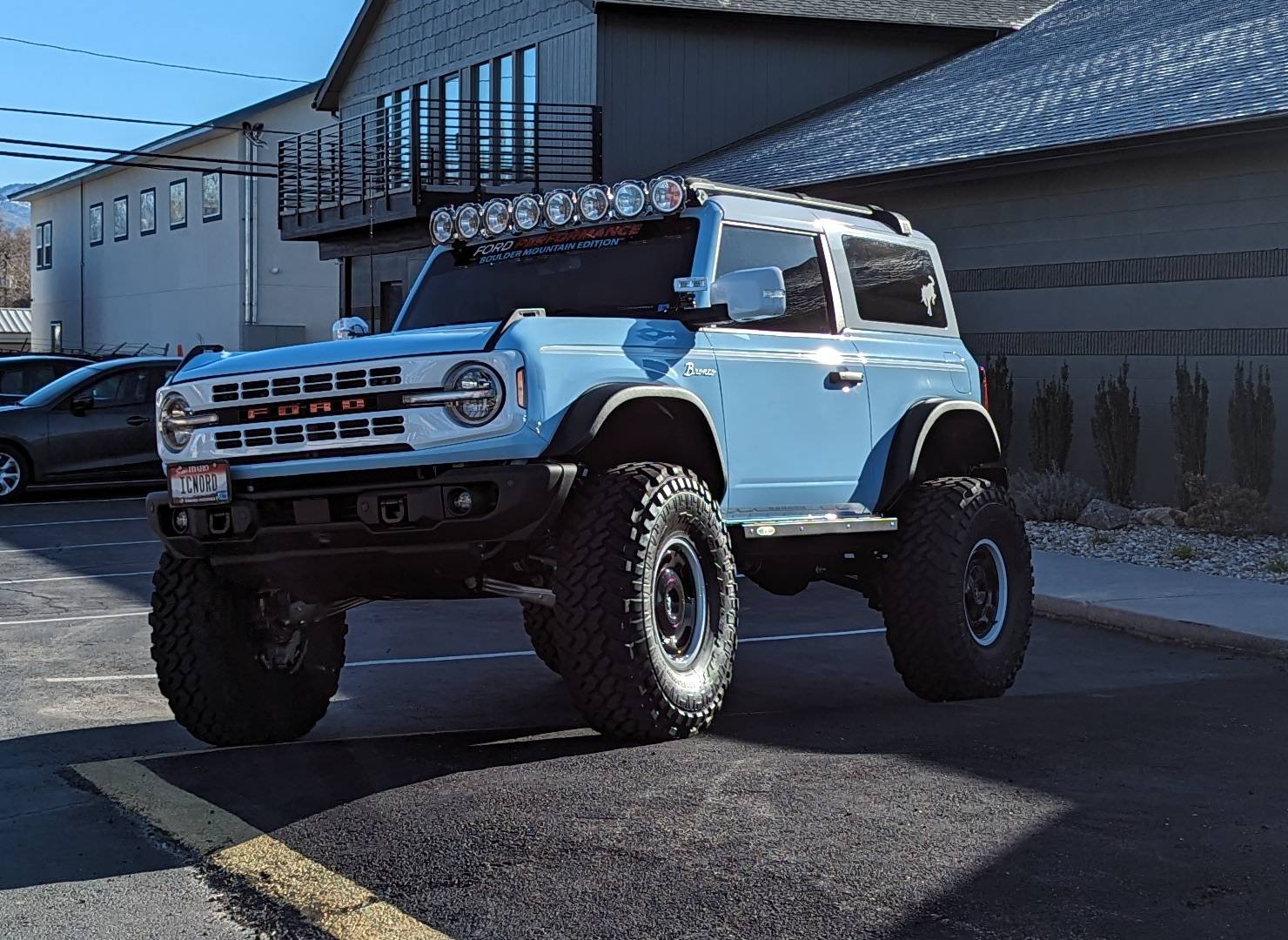 Ford Bronco License Plate Bracket for Heritage Poser shot 3-15