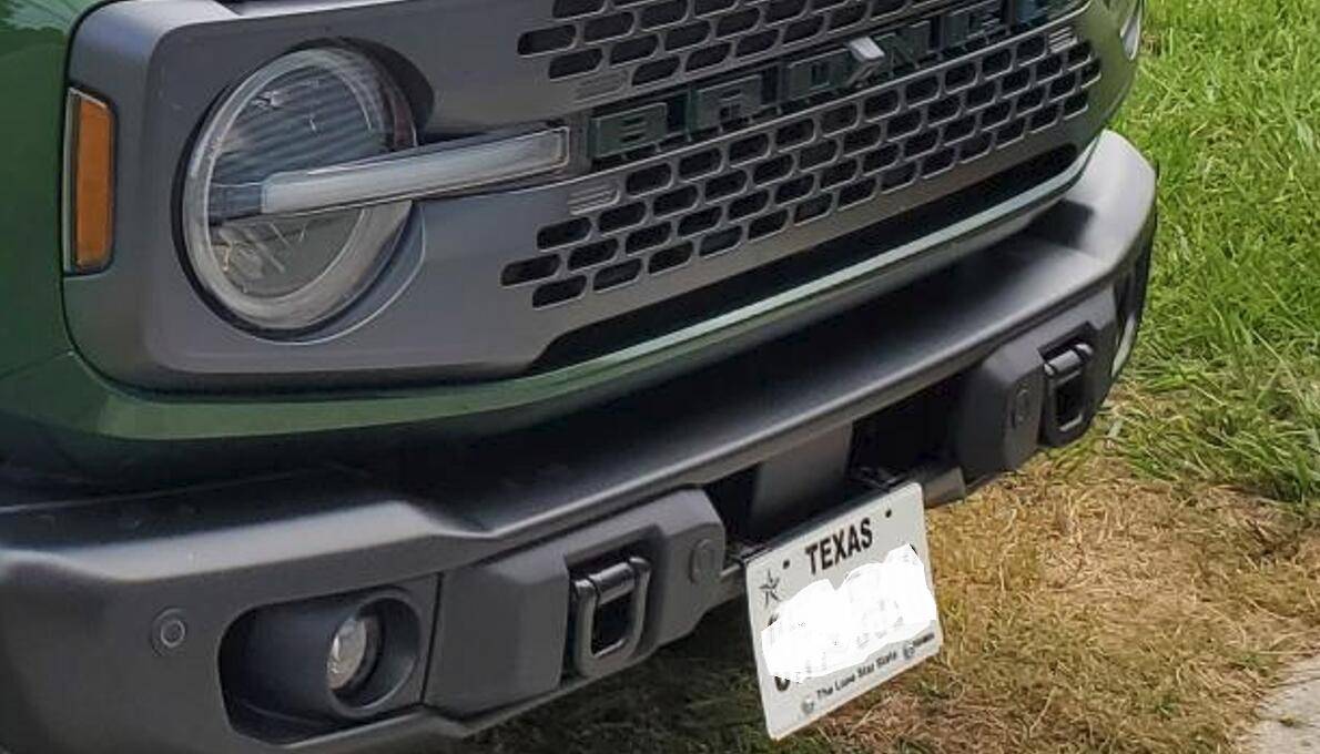 Ford Bronco License Plate Bracket for Heritage 1744897693465-bx