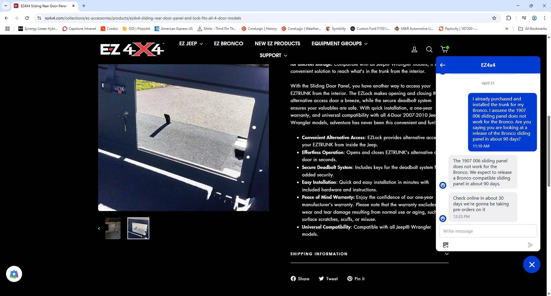 Ford Bronco EZ 4x4 Bronco Trunk review and discount code 1745411301729-97