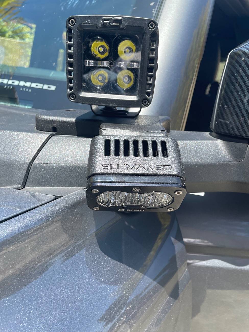 Ford Bronco Ditch lights by BluMak3D allow for additional add-ons IMG_2489