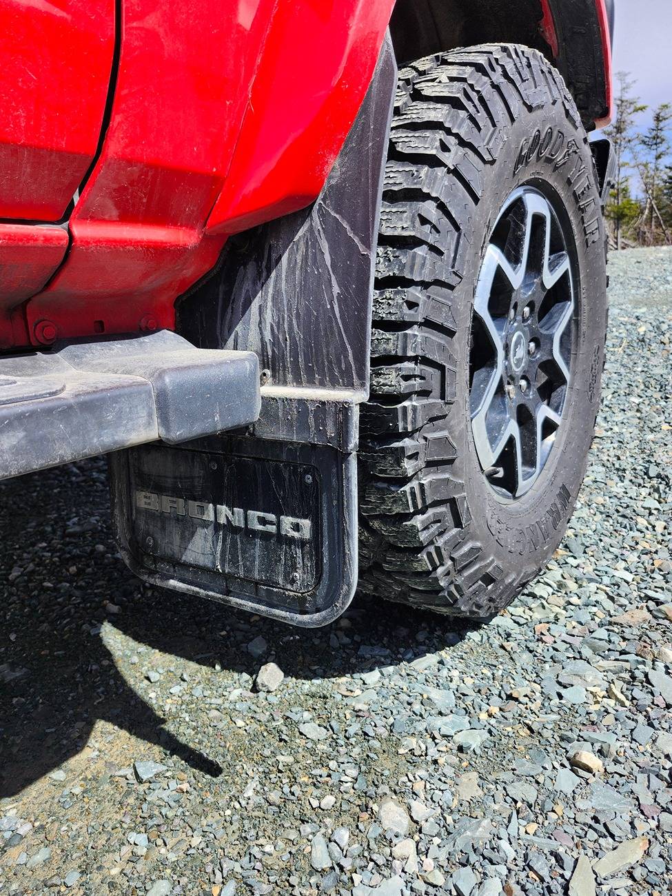 Ford Bronco (Solved!) Dealership Installed Mudflaps Damaged Bronco 20250425_134824