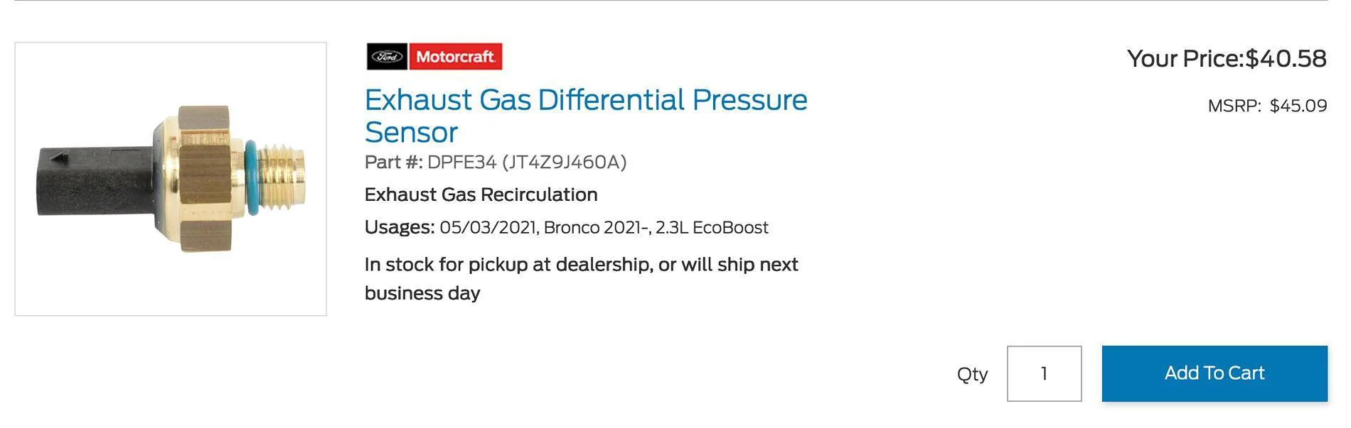 Ford Bronco P0402 Code - Exhaust Gas Recirculation Flow Excessive Detected 1745872260971-6r