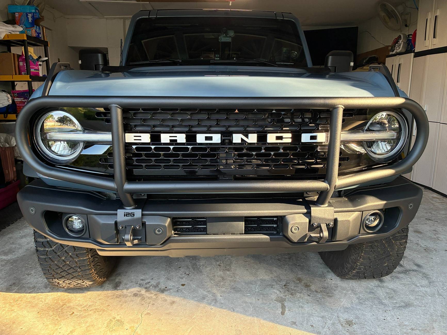Ford Bronco IAG's Functional Mounting System for Capable Bumper - Bull Bar Installed at SuperCel 2025 IMG_0382.JPG