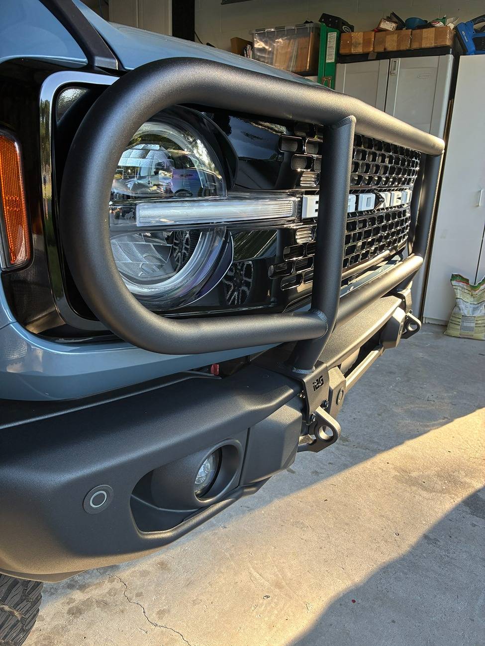 Ford Bronco IAG's Functional Mounting System for Capable Bumper - Bull Bar Installed at SuperCel 2025 IMG_0380.JPG