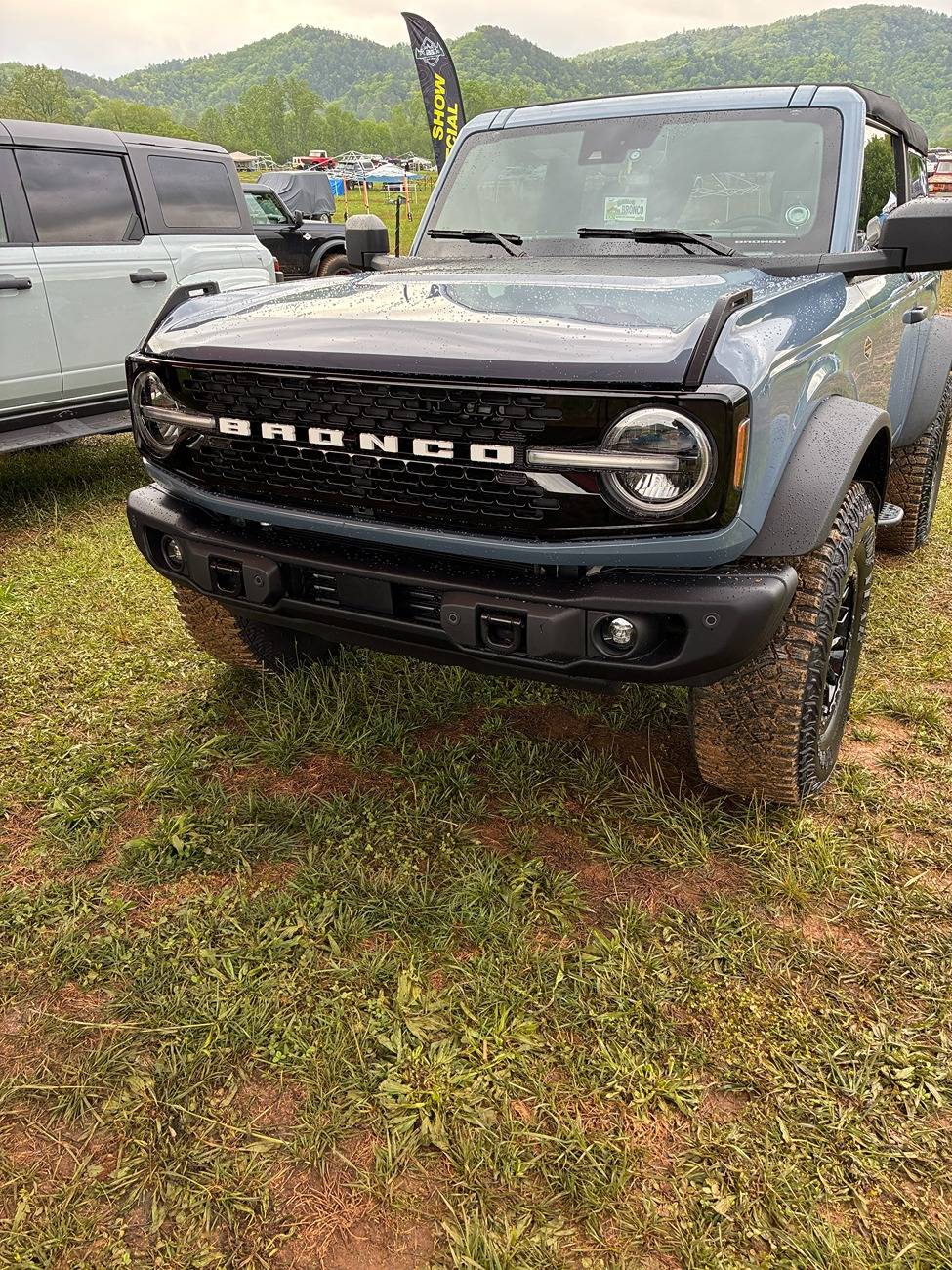 Ford Bronco IAG's Functional Mounting System for Capable Bumper - Bull Bar Installed at SuperCel 2025 IMG_0348(1).JPG