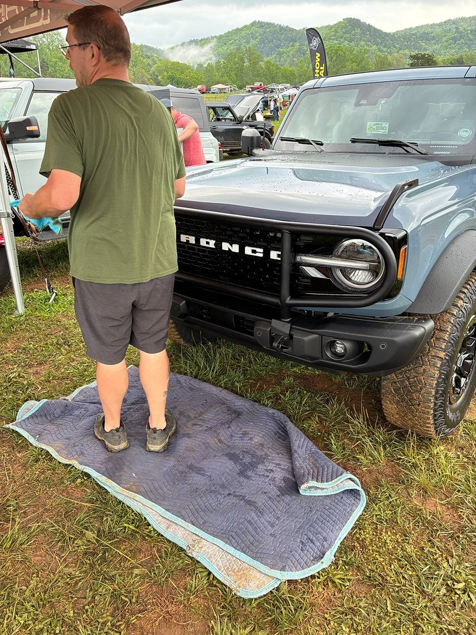 Ford Bronco IAG's Functional Mounting System for Capable Bumper - Bull Bar Installed at SuperCel 2025 IMG_0352(1).JPG