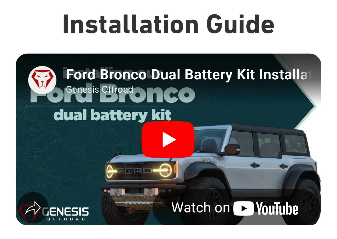 Ford Bronco Genesis Dual Battery Kit IMG_2402