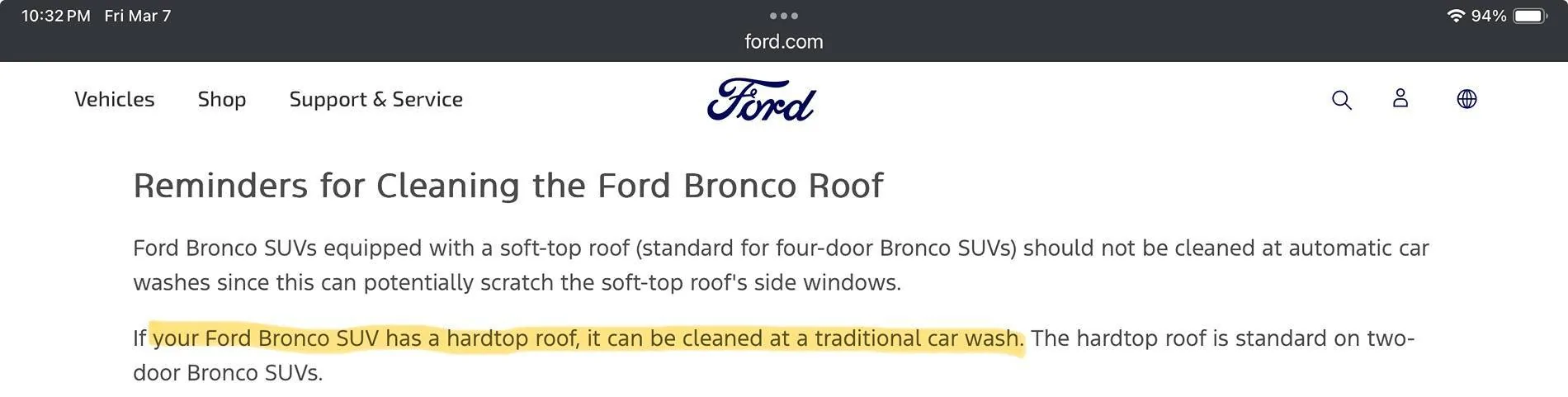 Ford Bronco MIC Hard Top Coating IMG_0608