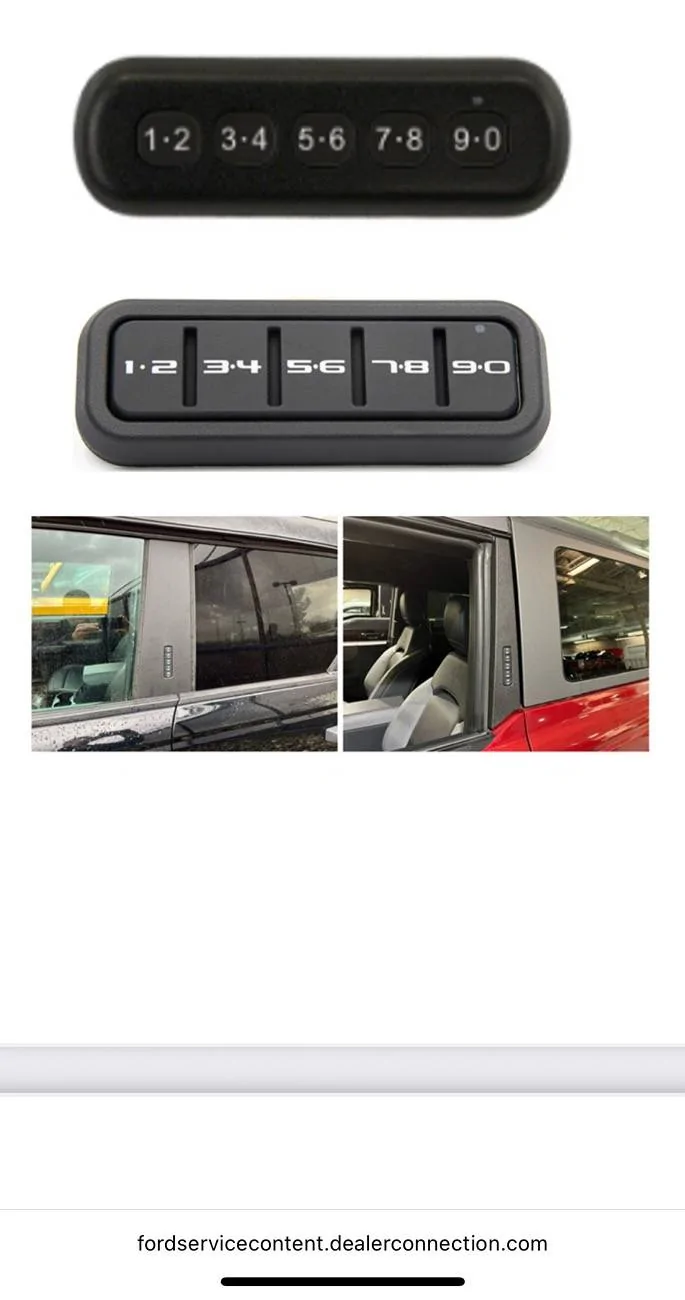 Ford Bronco 2025+ Bronco keyless entry integrated b-pillar option coming? IMG_0876