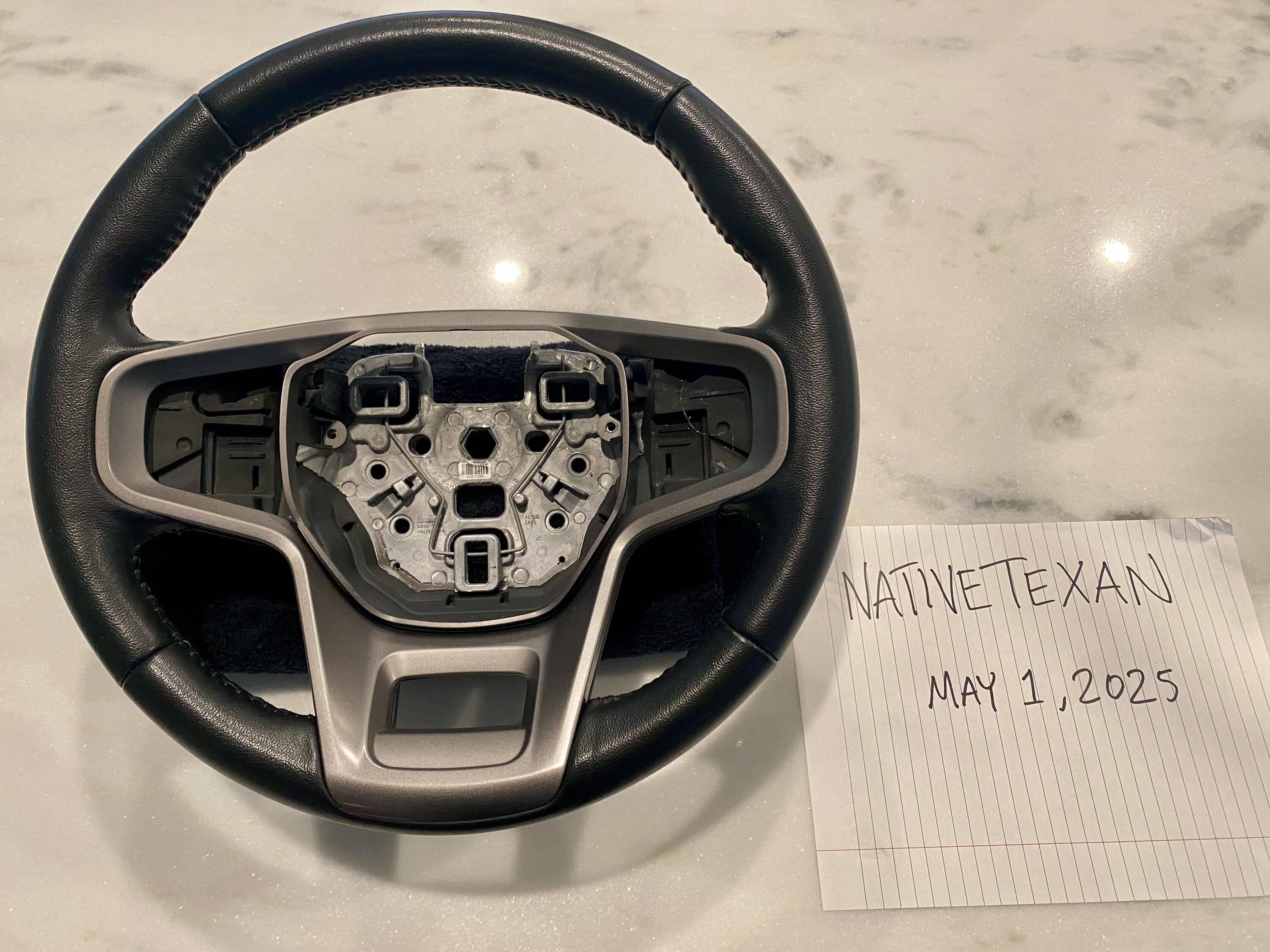 Ford Bronco OEM Leather Wrapped Steering Wheel - $150 IMG_7694