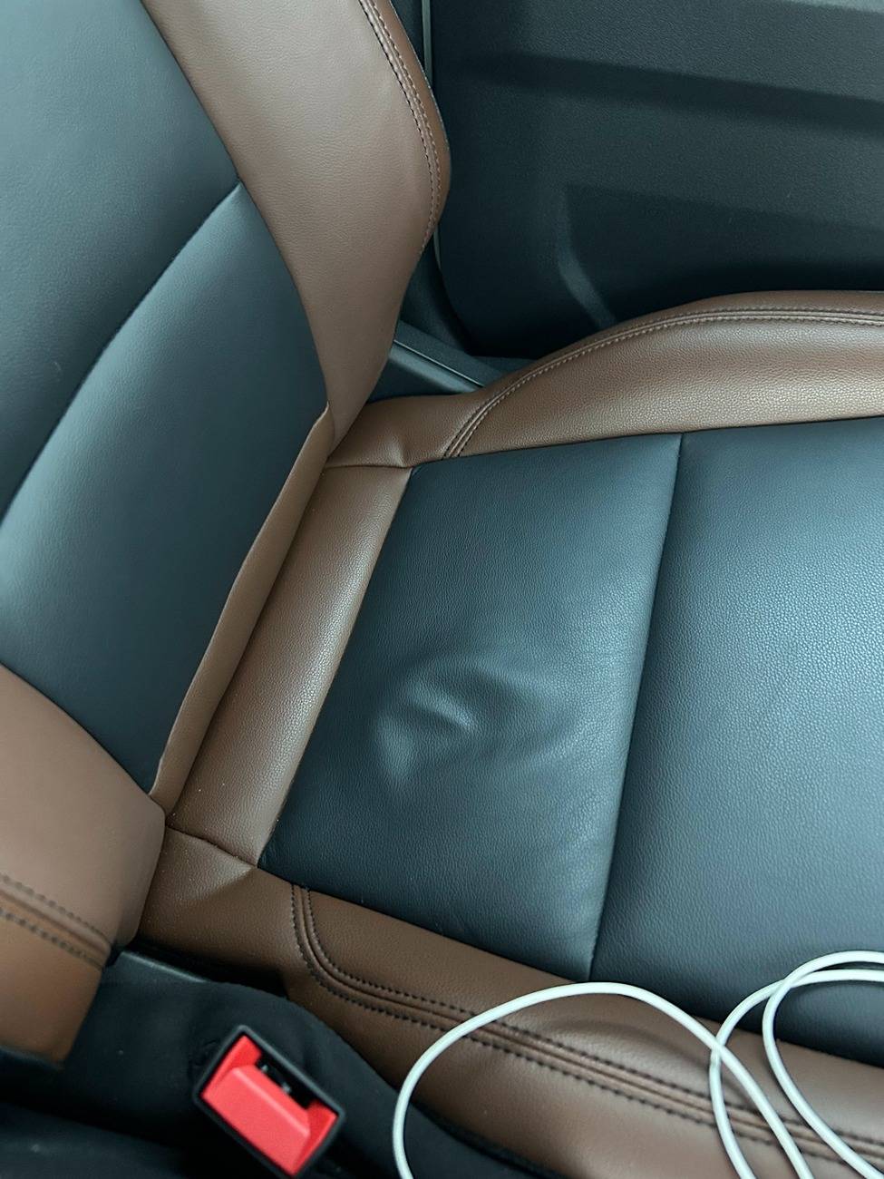 Ford Bronco Leather separating from the cushion (blister) seatbubble