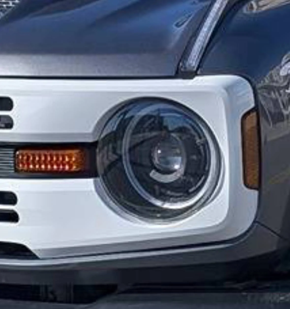 Ford Bronco Daytime Running Light Amber Cover IMG_5506