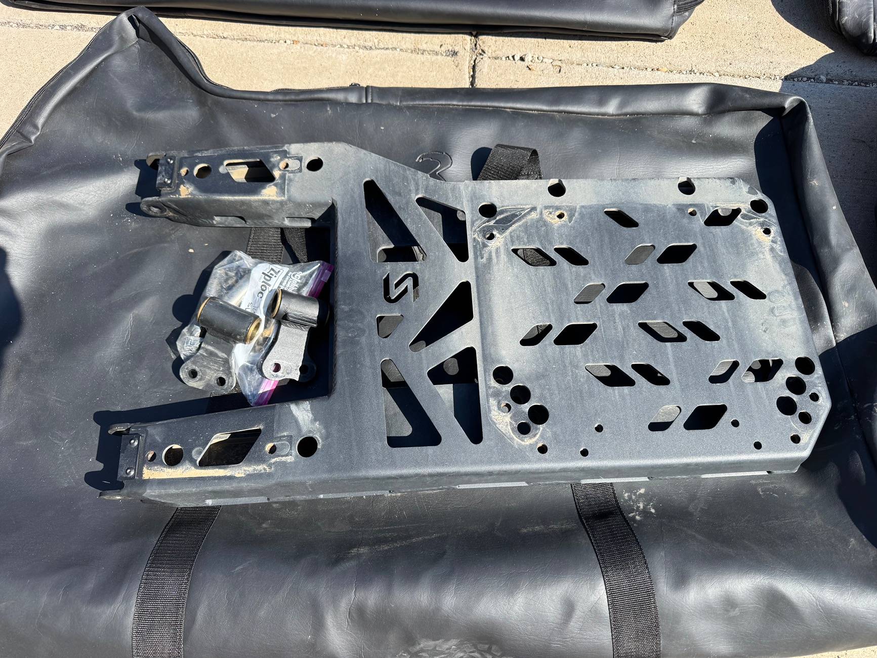 Ford Bronco Turn off road tailgate support, Jerry can, antenna mount IMG_9603