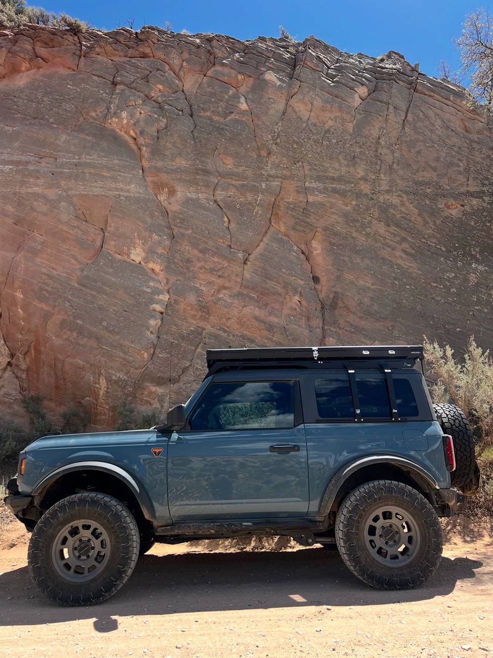 Ford Bronco The Barracks Trail to Rattlesnake Gulch out Toquerville Falls May 1-3-25 GRXL9433.JPG