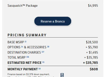 Ford Bronco Build & Price Updated: Auto No Longer Free For Mid-Level Trim + Other Changes Screenshot_2020-12-21 Build Your Bronco(1)
