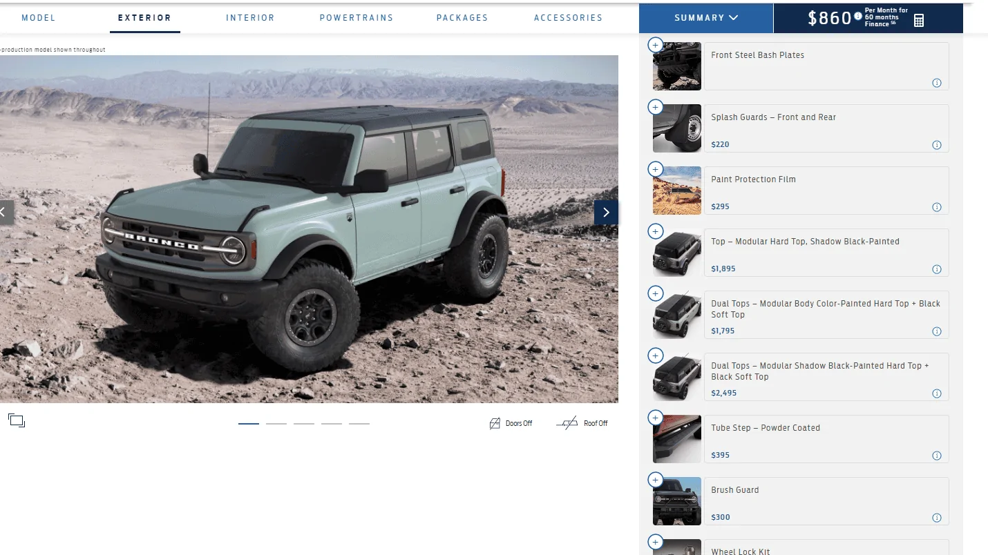 Ford Bronco Build & Price Updated: Auto No Longer Free For Mid-Level Trim + Other Changes Screenshot (2)