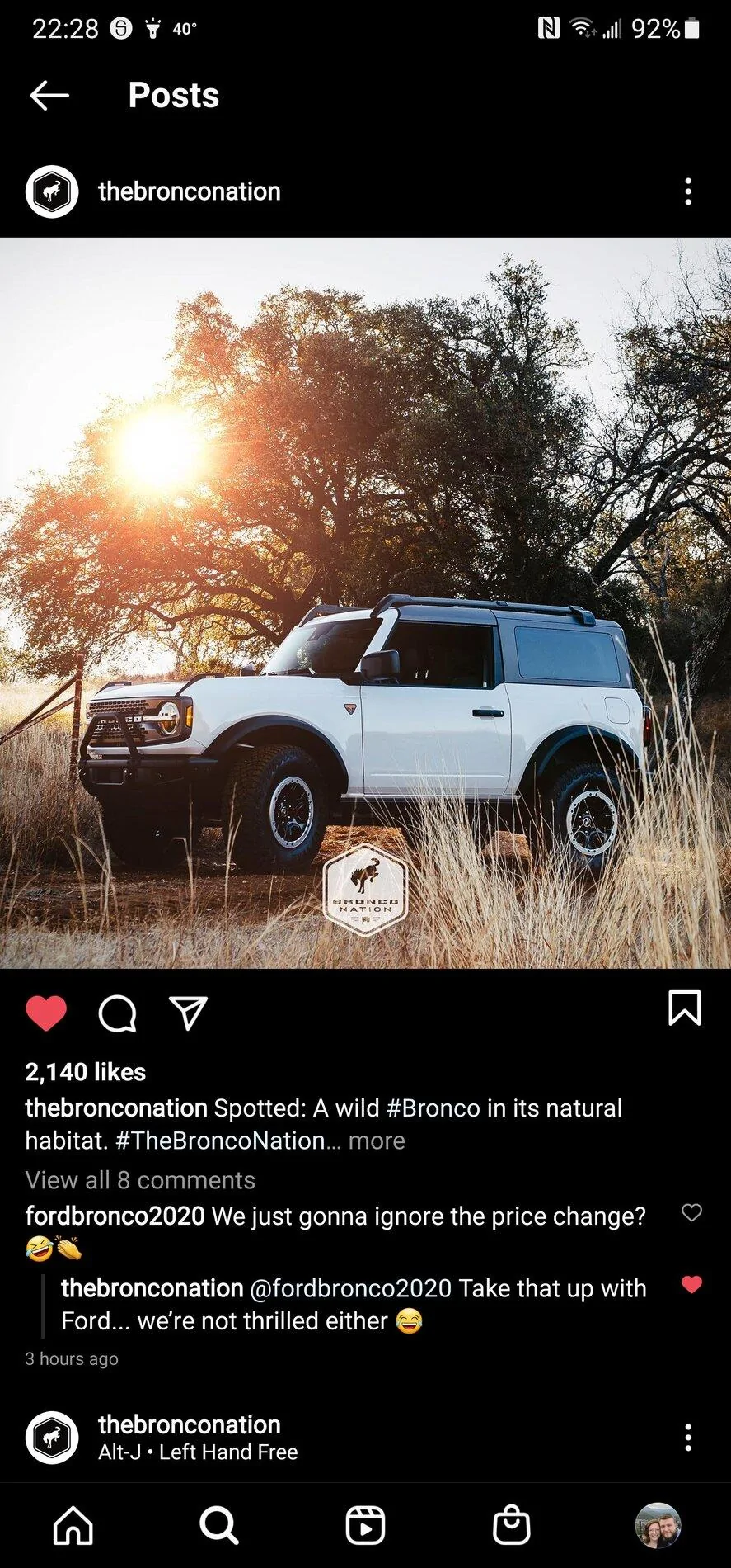 Ford Bronco Build & Price Updated: Auto No Longer Free For Mid-Level Trim + Other Changes Screenshot_20201221-222831_Instagram