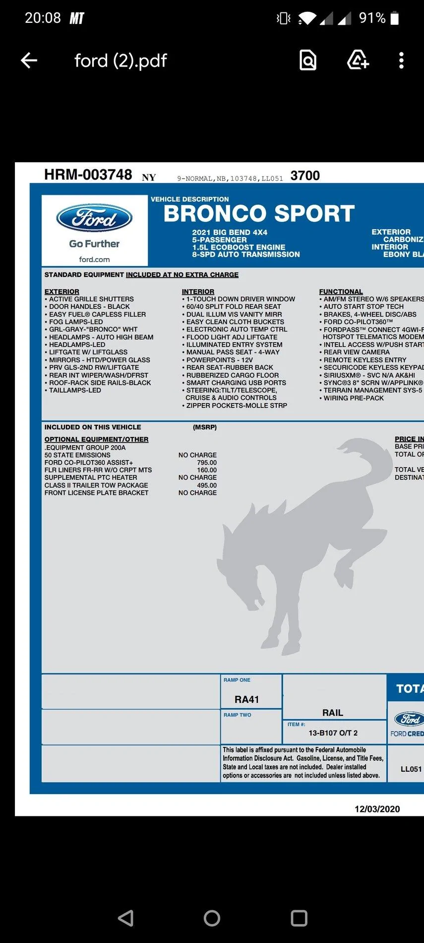 Ford Bronco supplemental ptc heater? Screenshot_20201222-200842