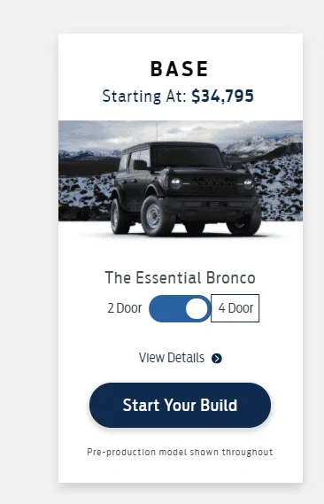 Ford Bronco BASE PRICE INCREASED? 1608833692463