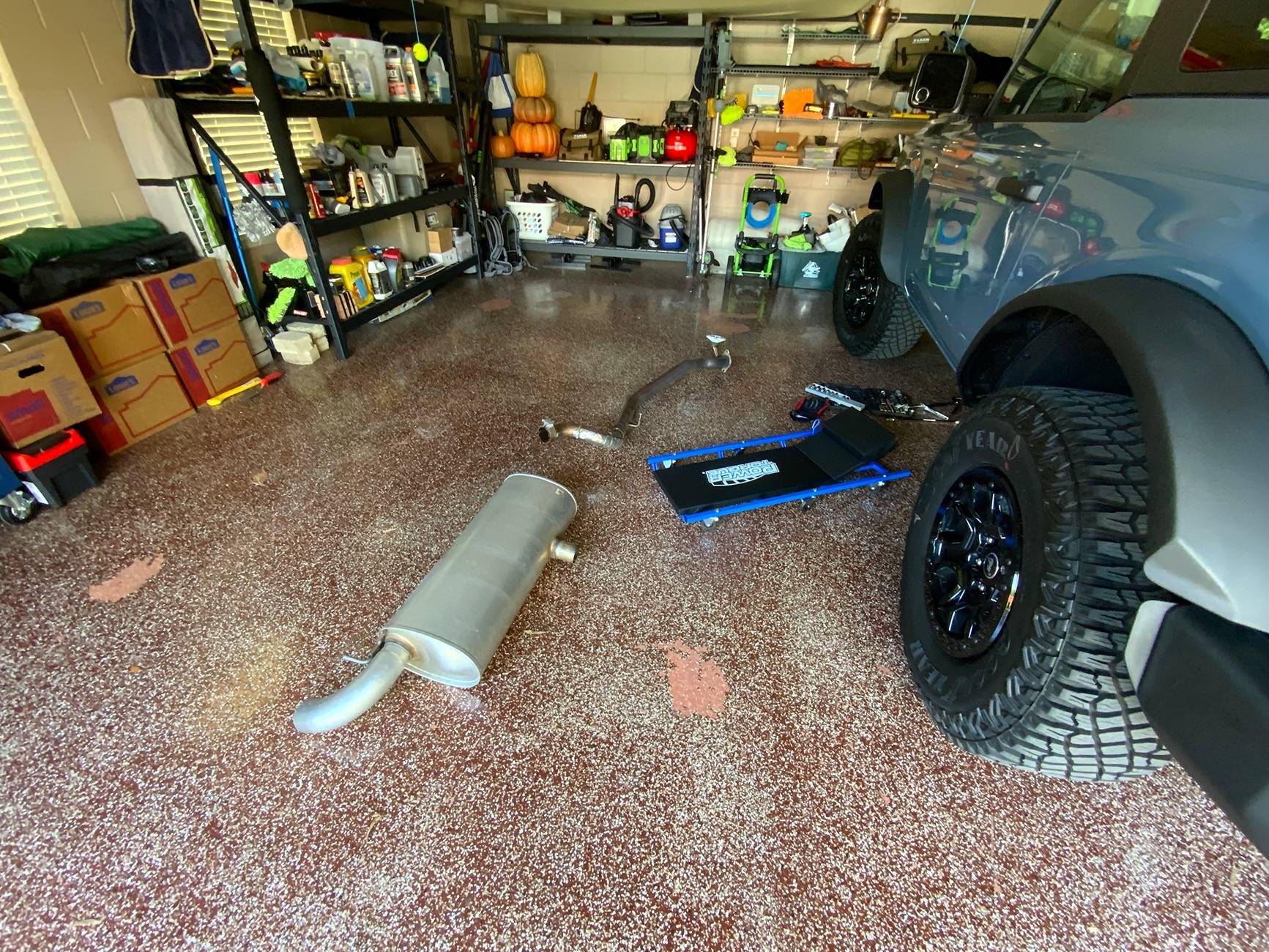 Ford Bronco Magnaflow exhaust in hand IMG_0057