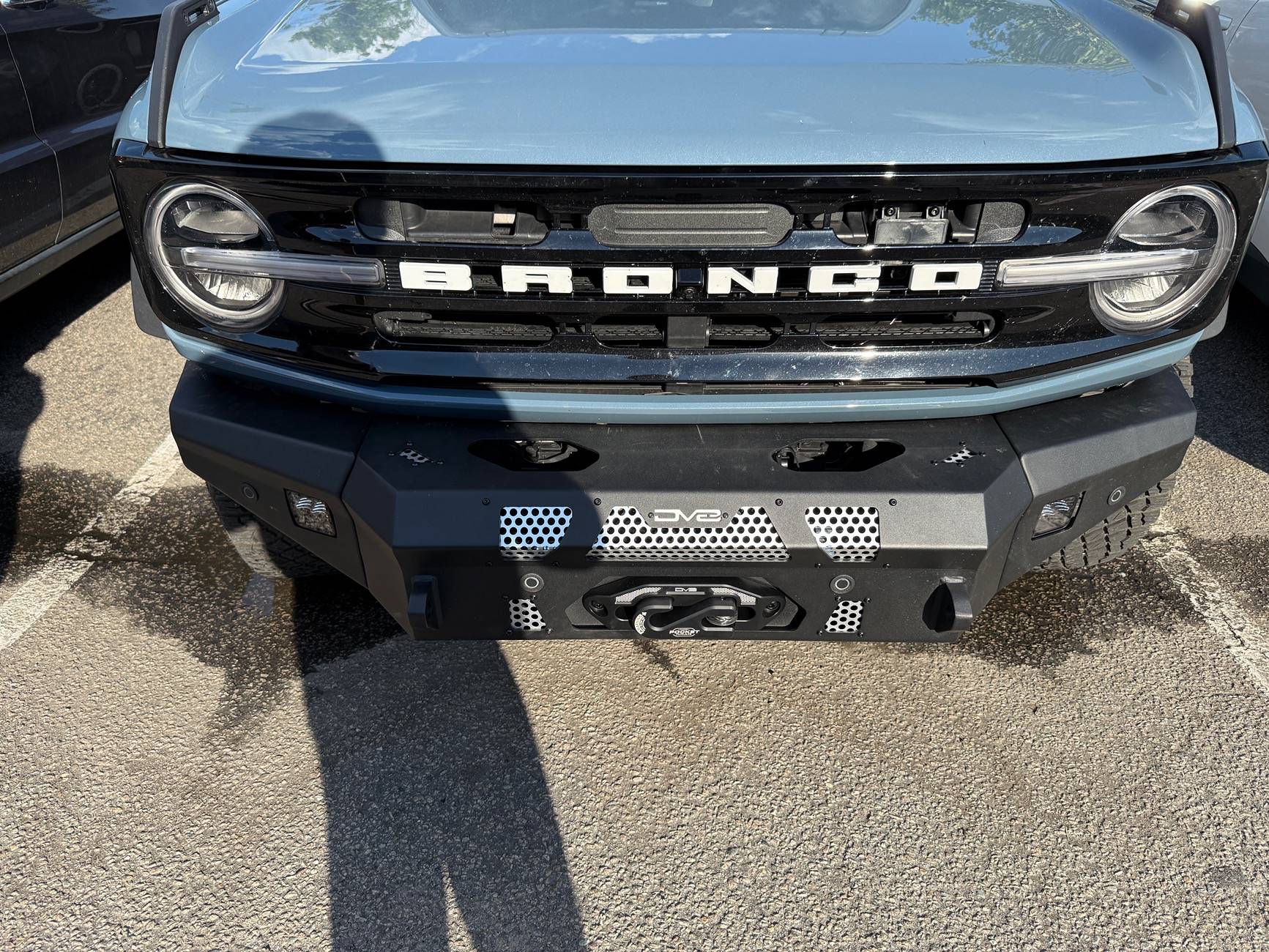Ford Bronco Front Bumper Nut Plate IMG_1036