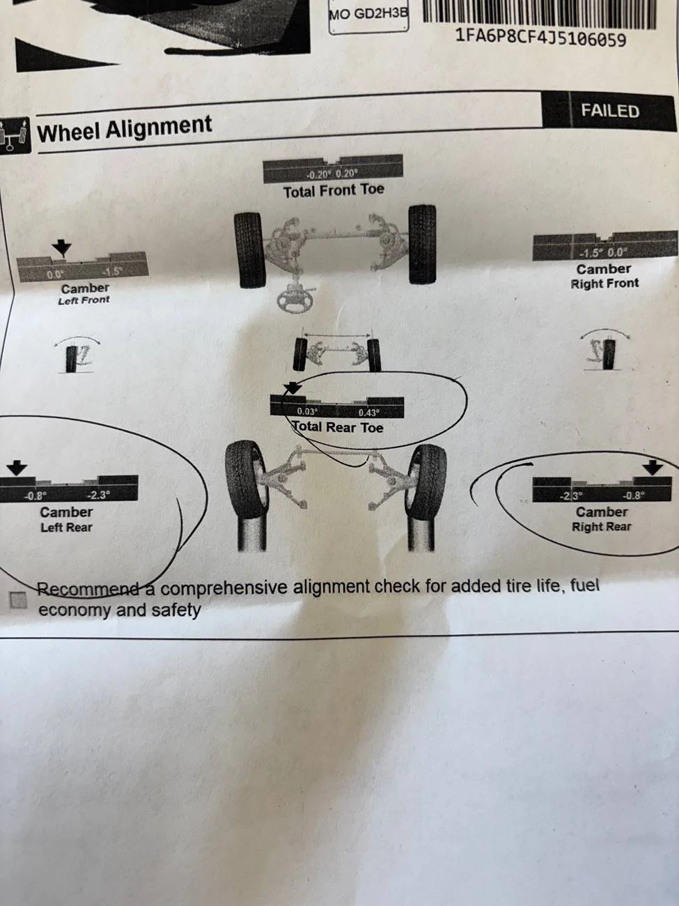 Ford Bronco Rear Wheel Alignment Failed IMG_1432