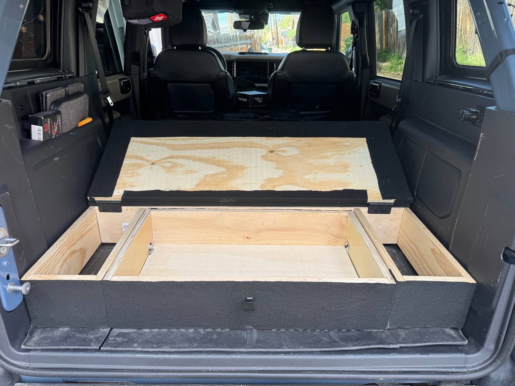 Ford Bronco Cargo Area Bed Platform with Storage (for my 4-Door Bronco)! IMG_7065