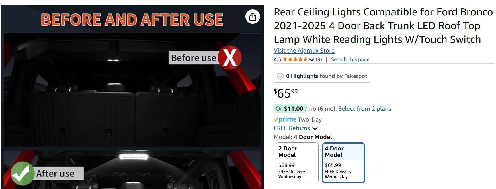 Ford Bronco AIGMUX Cargo Light Review 1747058782763-2