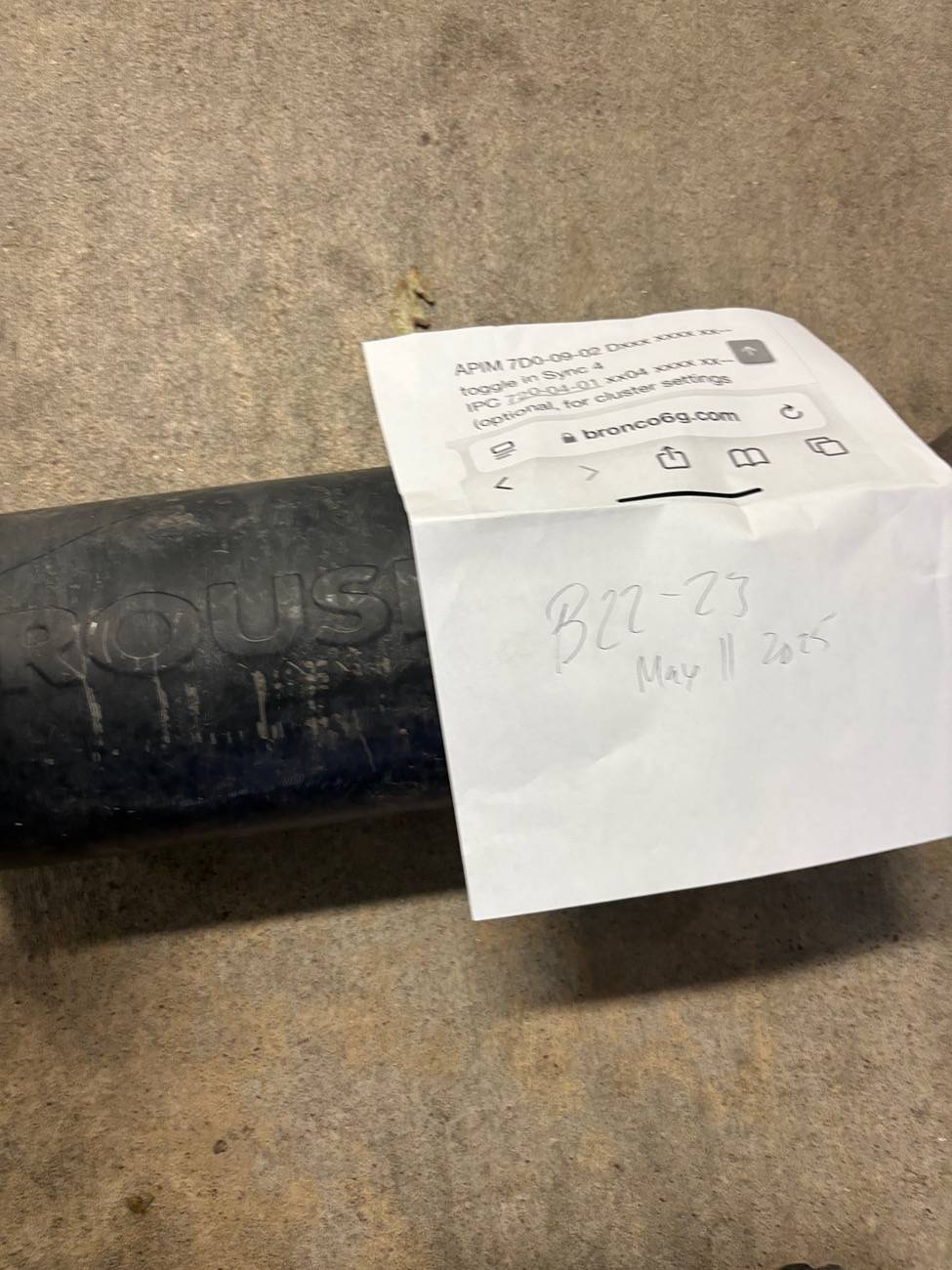 Ford Bronco Roush Muffler 2.7L IMG_1040