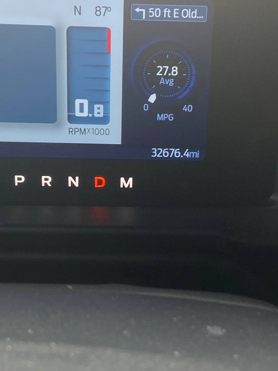 Ford Bronco Crazy good mpg ---> 27 mpg IMG_6955
